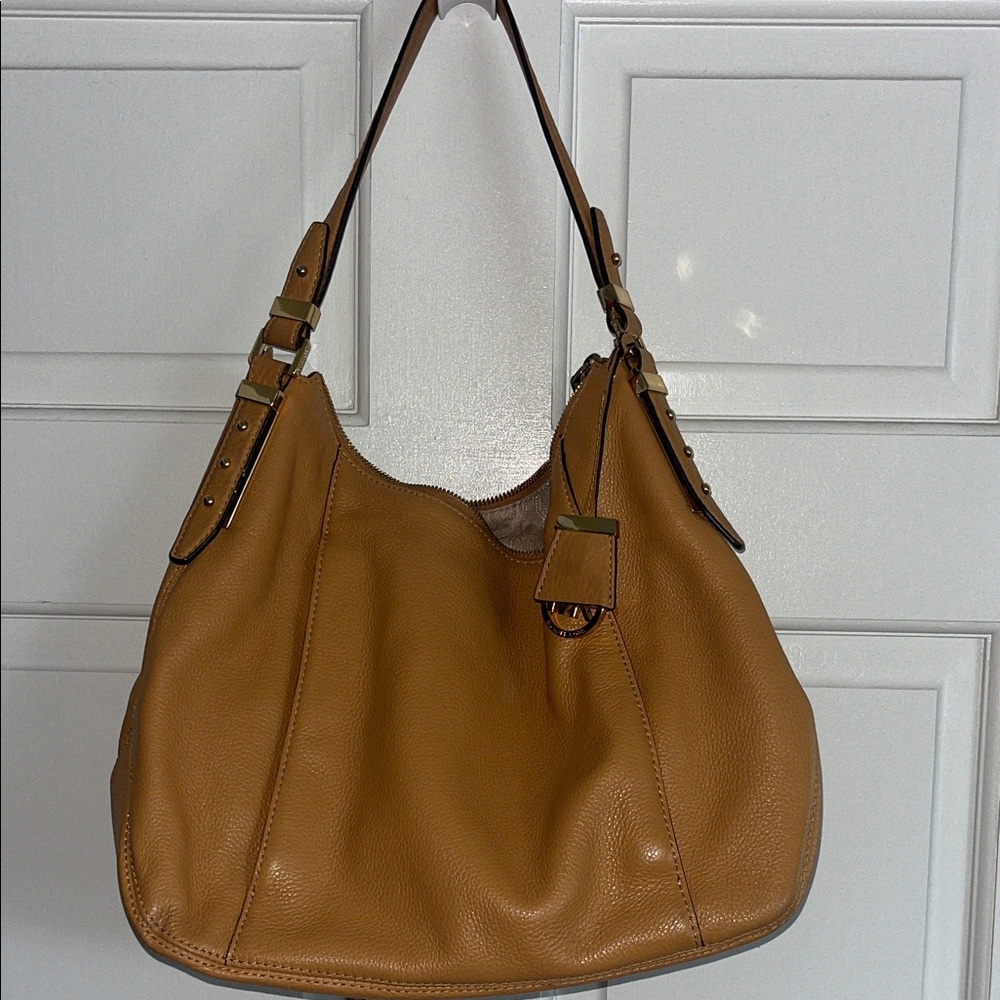 Michael Kors Pebbled Leather Hobo Bag - Picture 2 of 10